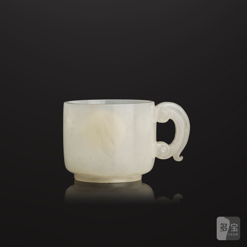 清 十八/十九世紀 白玉小盃 | PETITE TASSE EN JADE BLANC - 图6